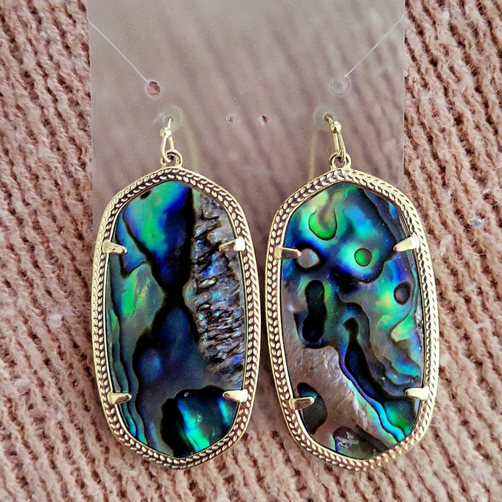 Kendra Scott abalone earrings